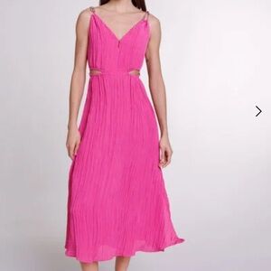 MAJE cutaway midi dress